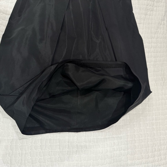 BCBGeneration Little Black Dress Strapless Taffeta Dress Size 4 Dark Romance - Picture 6 of 10